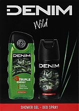 Düfte, Parfümerie und Kosmetik Denim Wild - Körperpflegeset (Duschgel 250ml + Deospray 150ml) 