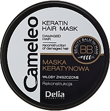 Düfte, Parfümerie und Kosmetik Regenerierende Haarmaske für geschädigtes Haar mit Keratin - Delia Cameleo Keratin Hair Mask 