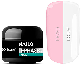 UV-Nagelgel leicht rosa - Silcare Nailo 1-Phase Gel UV Pink — Bild N1