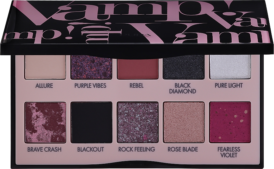 Aromatische Augenpalette schwarz - Pupa Vamp! Palette Black — Bild N1