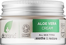 Konzentrierte, beruhigende und feuchtigkeitsspendende Körper- und Gesichtscreme mit Bio Aloe Vera - Dr.Organic Bioactive Skincare Aloe Vera Concentrated Cream — Bild N1