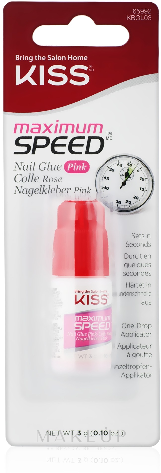 Nagelkleber - Kiss Mega Hold Pink Glue — Bild 3 g