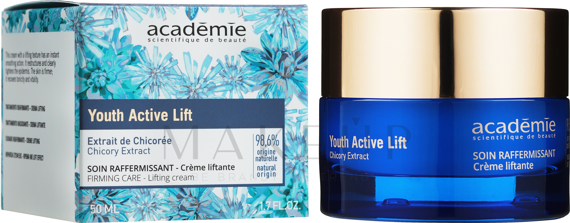 Straffende Gesichtscreme mit Lifting-Effekt - Academie Youth Active Lift Firming Care Lifting Cream — Bild 50 ml