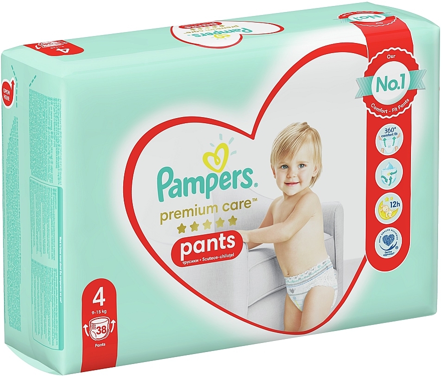 Windeln Premium Care Pants Maxi 4 (9-15 kg) 38 St. - Pampers — Bild N3