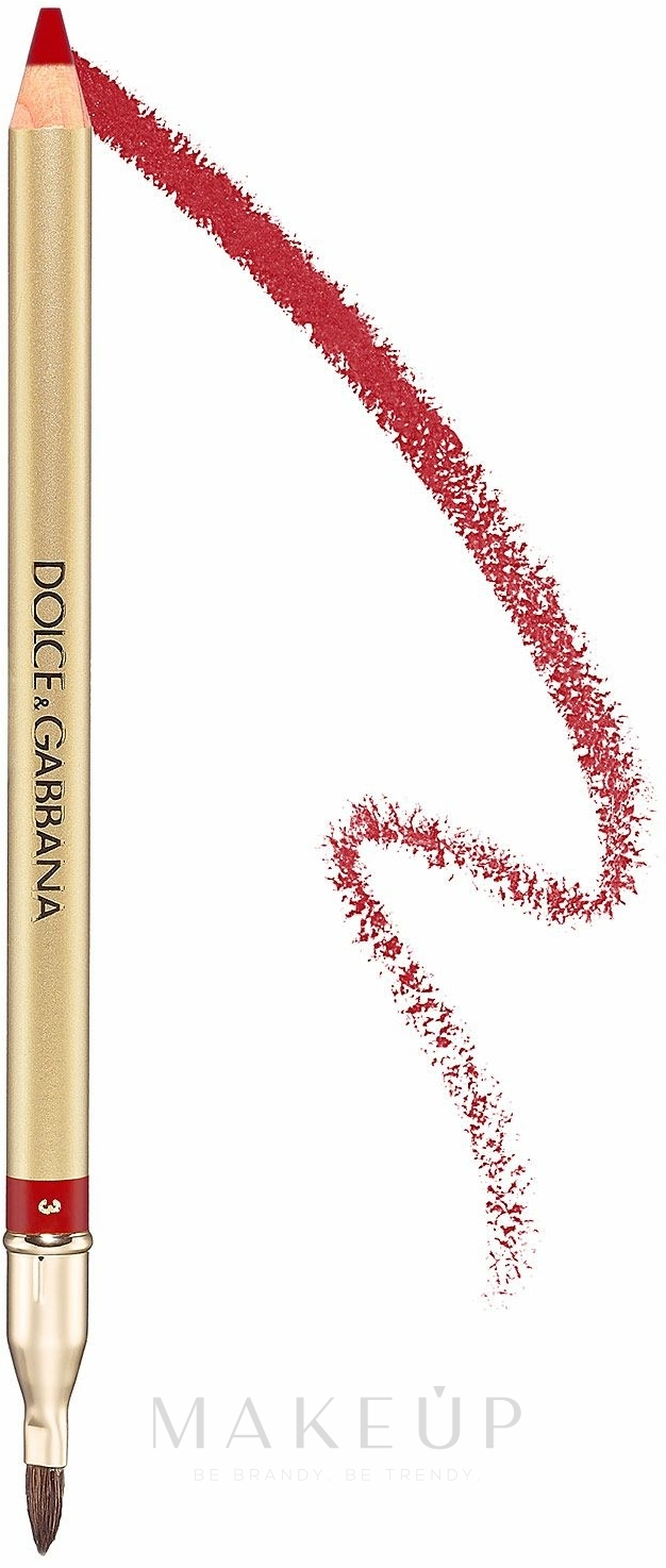 Lippenkonturenstift - Dolce & Gabbana Precision Lip Liner — Bild 3 - Ruby