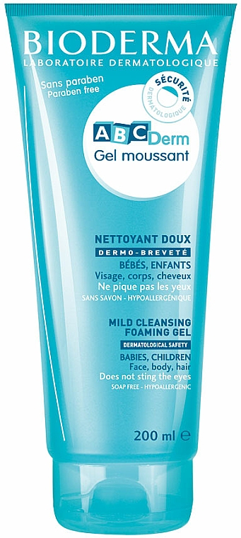 Mildes Reinigungsgel für Gesicht, Haar und Körper für Babys und Kinder - Bioderma ABCDerm Mild Foaming Cleanser — Bild N1