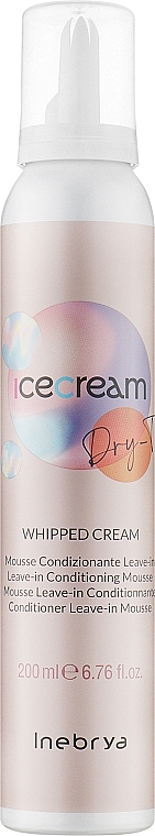Leave-in-Mousse-Haarspülung - Inebrya Ice Cream Dry-T Whipped Cream  — Bild N1