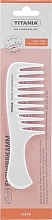 Düfte, Parfümerie und Kosmetik Haarkamm mit Griff 14,5 cm weiß - Titania