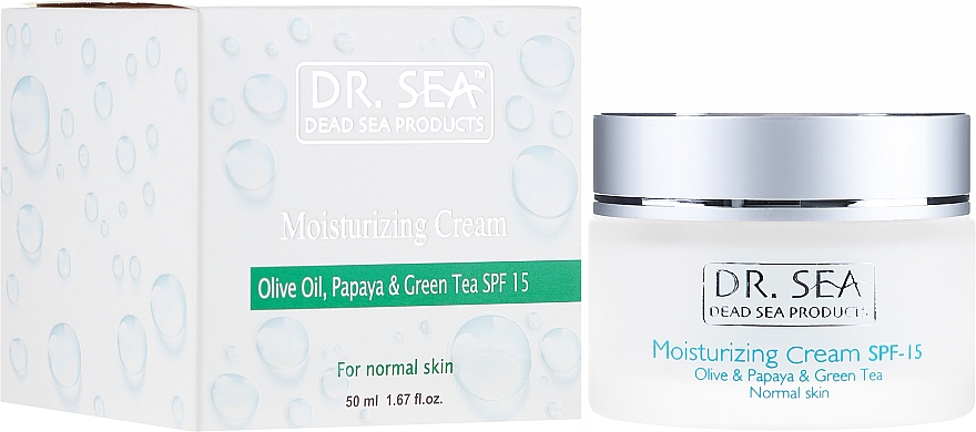 Feuchtigkeitsspendende Gesichtscreme SPF 15 - Dr. Sea Moisturizing Cream SPF 15 — Bild N1