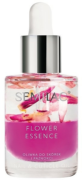 Intensives Nagelhaut- und Nagelöl mit Grüntee-Extrakt - Semilac Flower Essence Pink Power — Bild N1