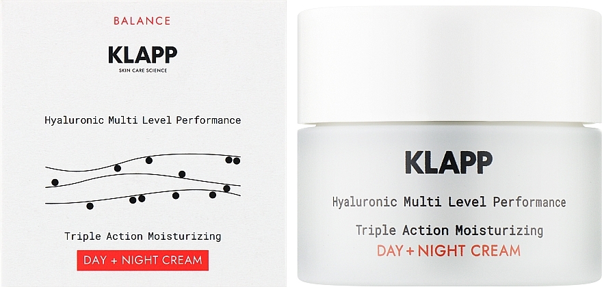 Feuchtigkeitsspendende Tages- und Nachtcreme mit dreifacher Wirkung - Klapp Balance Triple Action Moisturizing Day + Night Cream — Bild N2