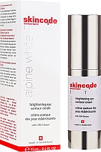 Aufhellende Augenkonturcreme - Skincode Essentials Alpine White Brightening Eye Contour Cream — Bild N1