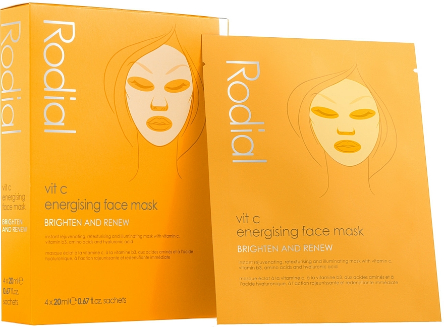 Gesichtsmaske mit Vitamin C - Rodial Vit C Energizing Face Mask — Bild N1