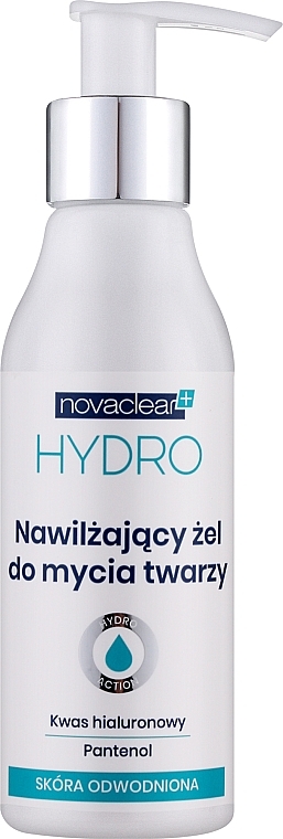 Feuchtigkeitsspendendes Reinigungsgel für das Gesicht mit 10% Hyaluronsäure und Panthenol - Novaclear Hydro Facial Cleanser
