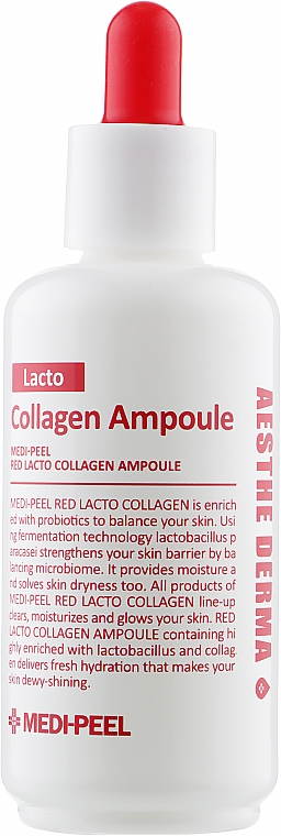 Gesichtsserum in Ampullen mit Kollagen und Bifidobakterien - MEDIPEEL Red Lacto Collagen Ampoule — Bild N1