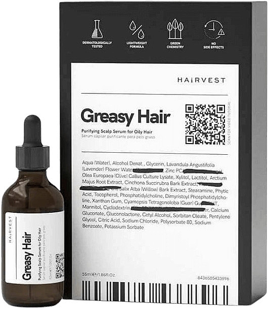 Reinigungsserum für fettiges Haar - Hairvest Greasy Hair Purifying Scalp Serum For Oily Hair — Bild N1