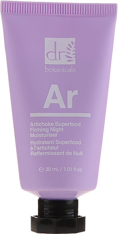 Straffende und feuchtigkeitsspendende Nachtcreme für das Gesicht - Dr. Botanicals Artichoke Superfood Firming Night Moisturiser — Bild N2