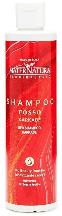 Tonisierendes Haarshampoo - MaterNatura Red Shampoo Karkade — Bild N1