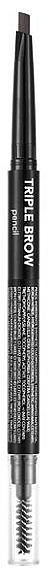 Cremefarbener Augenbrauenstift - Flormar Triple Brow Pencil — Bild N1