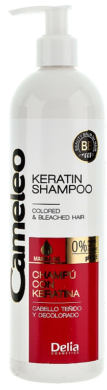 Shampoo mit Keratin für gefärbtes Haar oder Strähnen - Delia Cameleo Keratin Shampoo — Bild N2