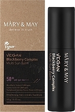 Sonnenstick für das Gesicht - Mary&May Vegan Blackberry Complex Multi Sun Balm SPF50+ PA++++ — Bild N2
