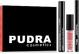 Düfte, Parfümerie und Kosmetik Make-up Set (Mascara 10ml + Augenkonturenstift 3ml + Lipgloss 2.5g) - Pudra Try It Kit
