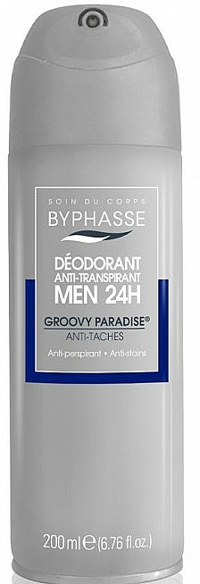Deospray Antitranspirant - Byphasse Men 24h Anti-Perspirant Deodorant Groovy Paradise Spray — Bild N1