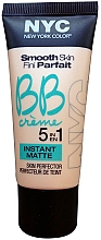 Düfte, Parfümerie und Kosmetik 5in1 Glättende BB Creme - NYC BB Creme 5 In 1 Instant Matte