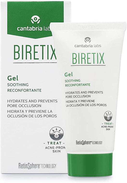 Beruhigendes Gel für zu Akne neigende Haut - Cantabria Labs Biretix Soothing Gel — Bild N2