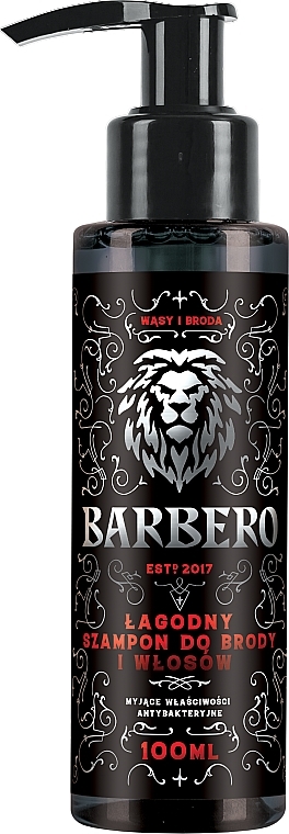 Sanftes Bart- und Haarshampoo - Pharma Barbero Shampoo — Bild N1