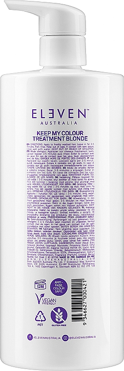 Maske für coloriertes Haar - Eleven Australia Keep My Color Treatment Blonde — Bild N4