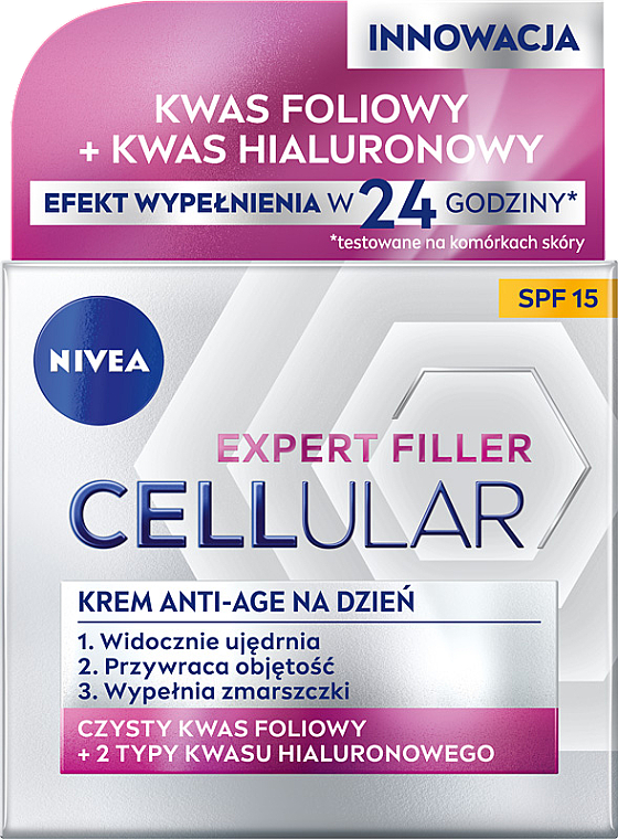 Anti-Aging Tagescreme mit Kollagen und Hyaluronsäure - NIVEA Cellular Anti-Age Skin Rejuvenation Face Day Cream SPF 15 — Bild N1