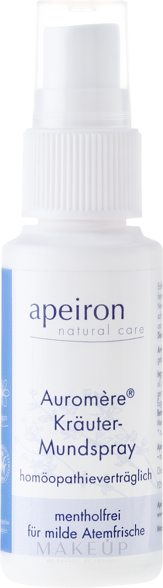 Homöopathisches Kräuter-Mundspray für milde Atemfrische - Apeiron Auromere Herbal Homeopathic Oral Spray — Bild 30 ml
