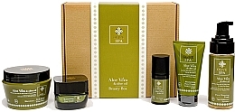 Düfte, Parfümerie und Kosmetik Set - Olive Spa Aloe Value Box 02 (cr/50ml + eye/cr/30 + f/foam/150ml + oil/250ml + h/cr/75ml)