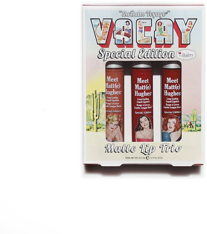 theBalm Voyage Vacay Matte Lip Trio (Lippenstift 3x7.4ml) - Lippenset — Bild N1