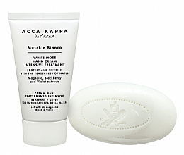 Düfte, Parfümerie und Kosmetik Acca Kappa White Moss - Handpflegeset (Handcreme 75ml + Seife 150g)