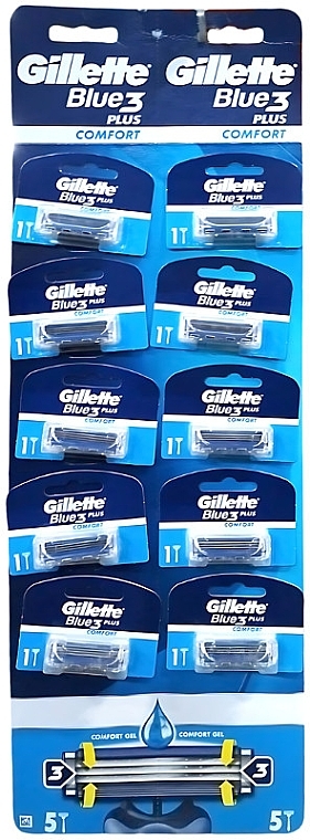 Einweg-Rasierer 10 St. - Gillette Blue 3 Comfor Plus  — Bild N1