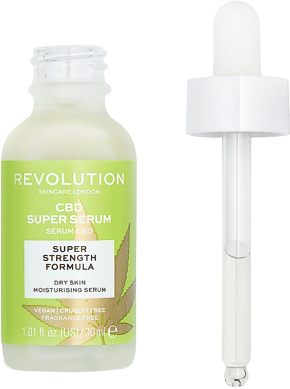 Feuchtigkeitsspendendes Gesichtsserum - Revolution Skincare CBD Super Serum — Bild N3