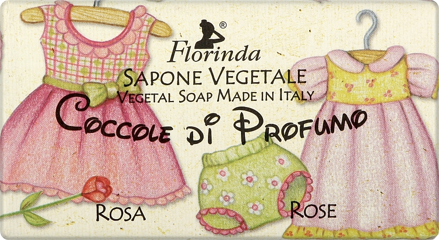 Handgemachte Naturseife für Kinder mit Rose - Florinda Sapone Vegetale Rose — Bild N1