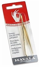Düfte, Parfümerie und Kosmetik Pinzette vergoldet - Mavala Manicure Gold Plated Deluxe Claw Tweezer