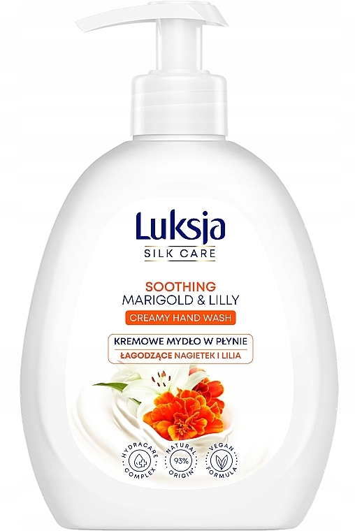 Flüssige Cremeseife Calendula und Lilie - Luksja Silk Care Soothing Marigold & Lily Hand Wash — Bild N1