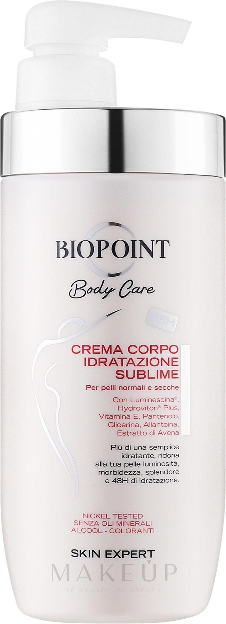 Feuchtigkeitsspendende Körpercreme - Biopoint Body Care Crema Corpo Idratacione Sublime — Bild 500 ml