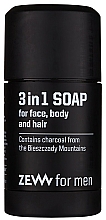 Düfte, Parfümerie und Kosmetik 3in1 Naturseife für Gesicht, Körper und Haar - Zew For Men 3 in 1 Soap For Face Body And Hair