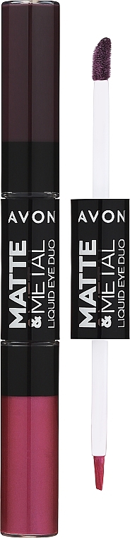 Flüssiger Lippenstift 2in1 - Avon Matte & Metal Liquid Lip Duo — Bild N2