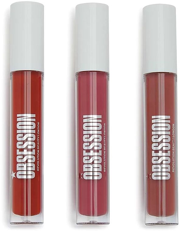 Lippenpflegeset - Makeup Obsession Be Obsessed With Lip Gloss Collection (Lipgloss 3x5ml) — Bild N2