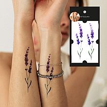 Temporäre Tattoos zwei Lavendel - Tattooshka — Bild N4