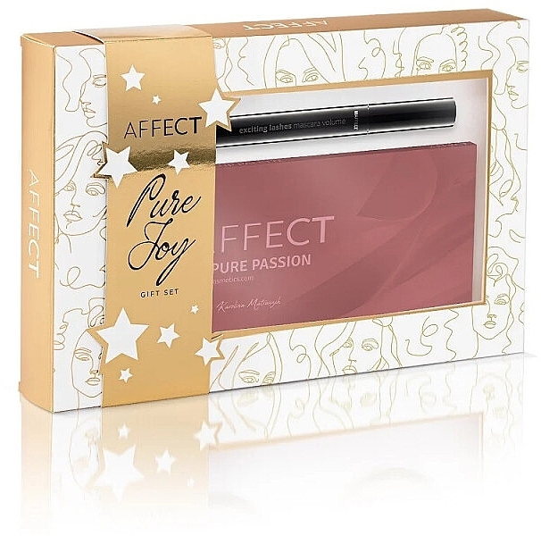 Set - Affect Cosmetics Pure Joy Gift Set (Lidschattenpalette/10 x 2 g + Mascara/12 ml) — Bild N1