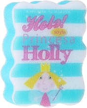 Kinder-Badeschwamm Prinzessin Holly weiß-hellblau - Suavipiel — Bild N1