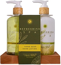 Düfte, Parfümerie und Kosmetik Set - Accentra Refreshing Spa Set (h/soap/290ml + h/lot/290ml)