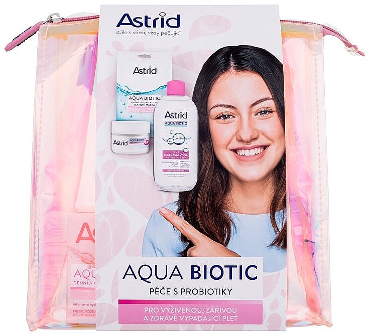 Set - Astrid Aqua Biotic Set (Creme/50 ml + Mizellenwasser/400 ml)  — Bild N1